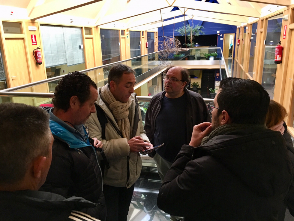 Encuentro entre los dirigientes del Atlético de Pinto y la corporación municipal.