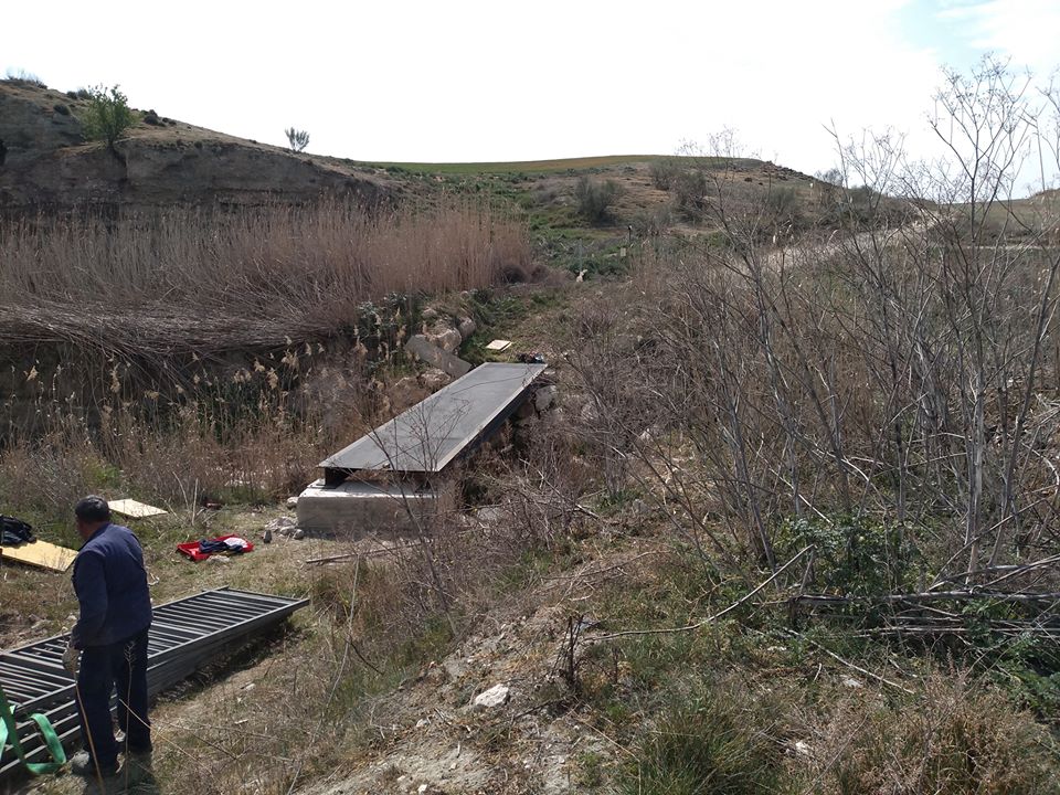 Nuevo puente sobre el Arroyo Culebro.