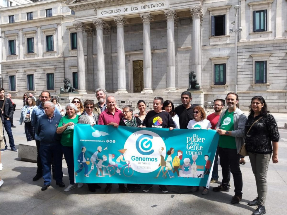 Concentración frente al Congreso de los Diputados.