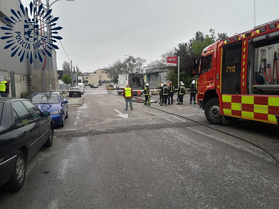 Imagen del momento del accidente.