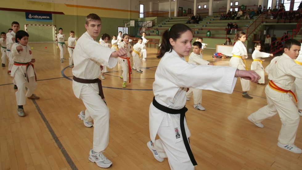 Exhibición de karate.