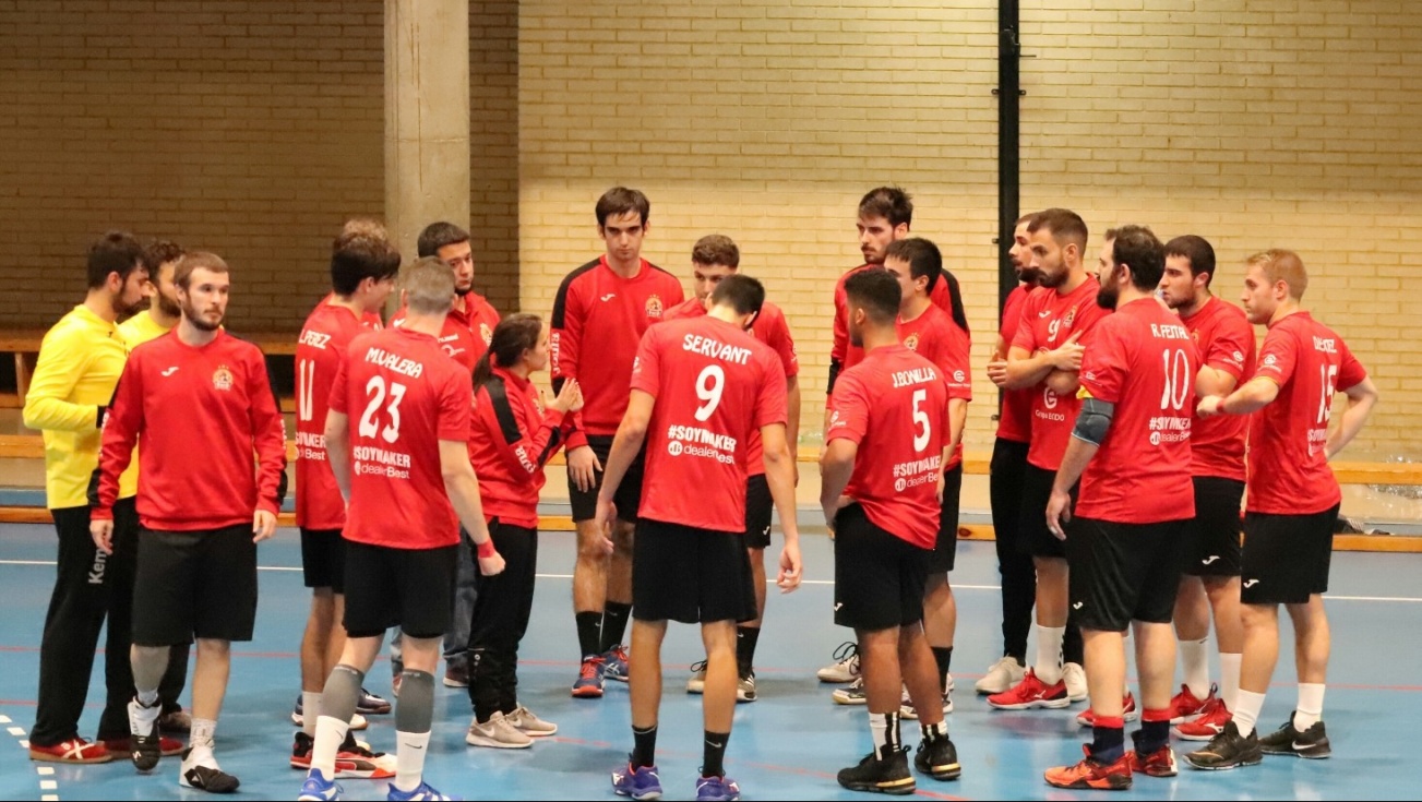 Jugadores del BM Pinto | Imagen: Francisco Sánchez.