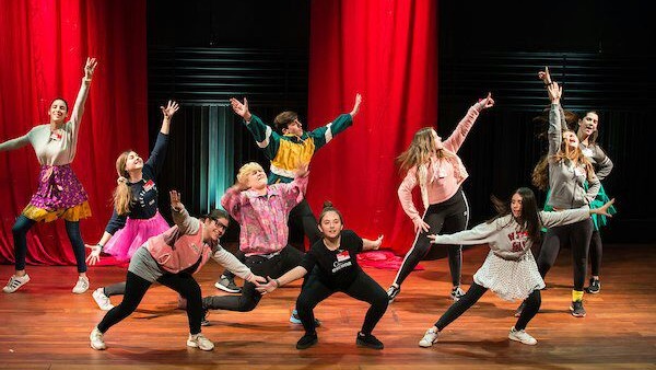 Alumnos de un taller de teatro.