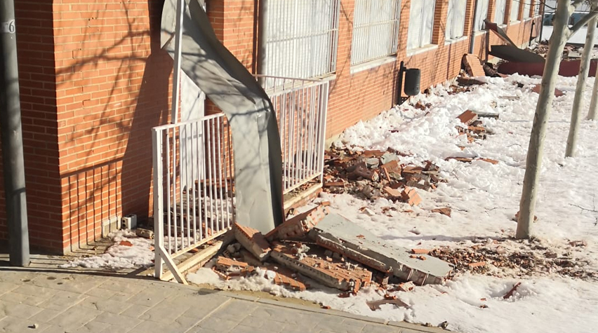 El colegio Eloy Saavedra.