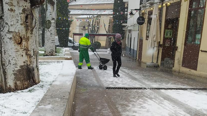 Ciempozuelos durante la nevada de Filomena.