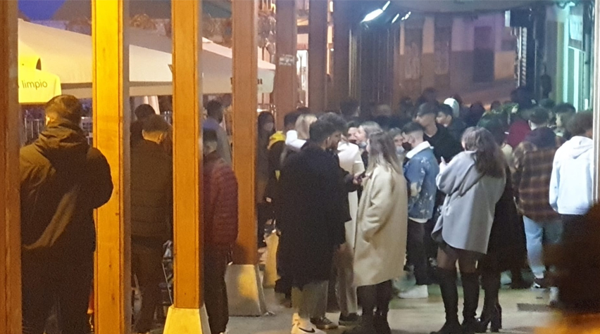 La plaza del Ayuntamiento la tarde del 31 de enero.