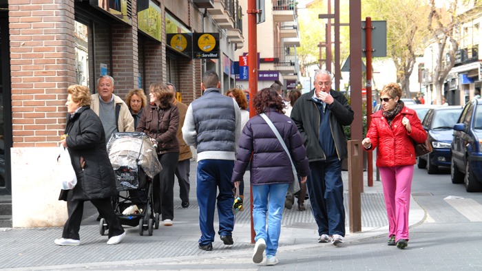 Calles de Valdemoro antes de la pandemia.