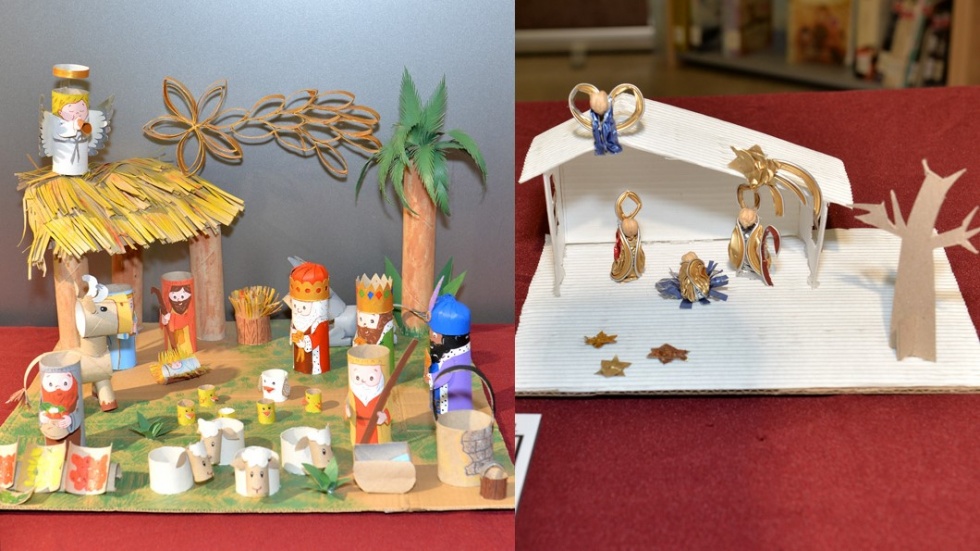 Belenes ganadores en el V Concurso de Belenes Reciclados de Valdemoro.