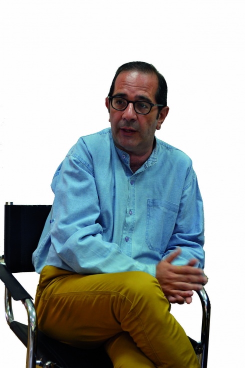 Rafael Sánchez, durante un momento de la entrevista.