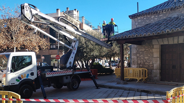 Obras en la ermita de San Antón.