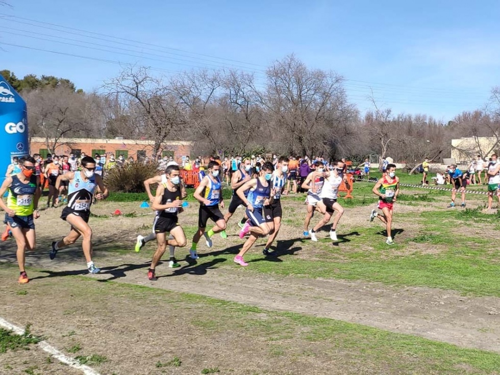 Salida de una de las pruebas del Campeonato de Madrid de campo a través.