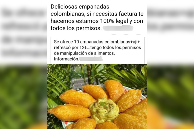Anuncio de la cocina denunciada por la Asociación de Consumidores de Valdemoro.