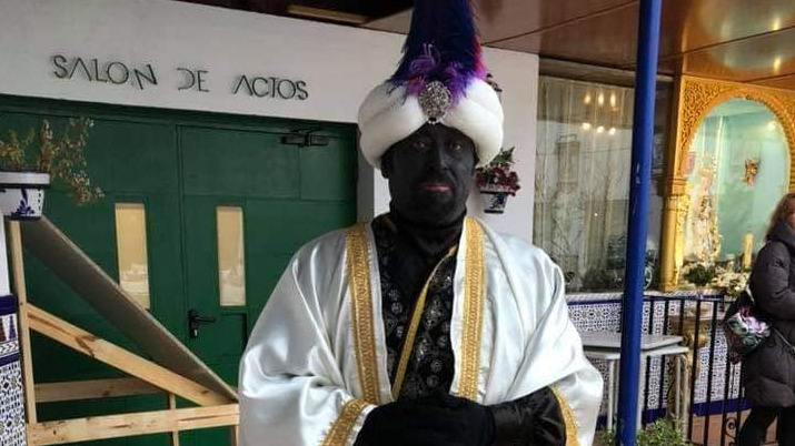 Alfredo como Rey Baltasar.