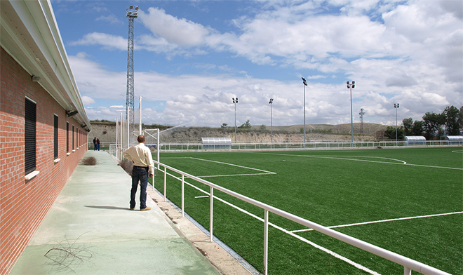 El campo de Peñuelas tras las obras de remodelación que ha realizado el Ayuntamiento el pasado año.
