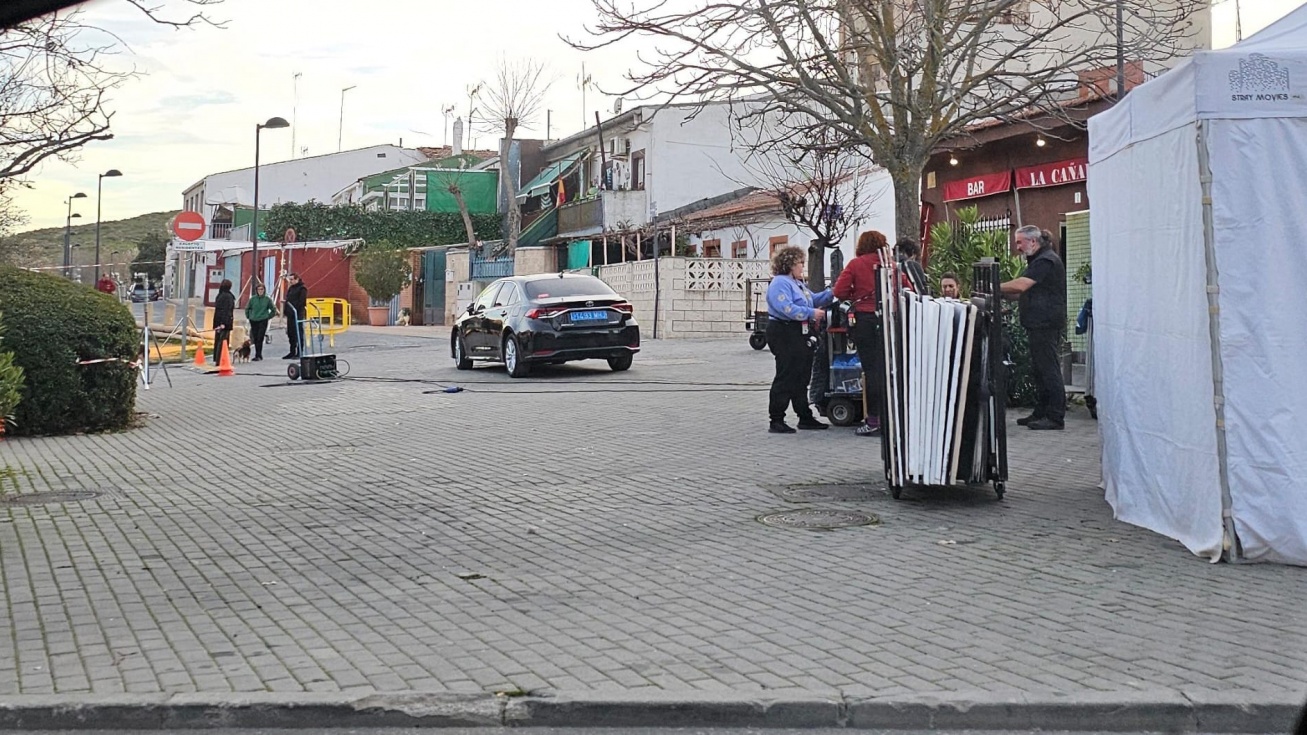 Rodaje de ‘Cuando nadie nos ve’ en San Martín de la Vega.