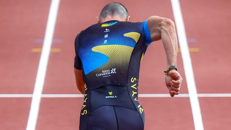 Jonathan en una de las pruebas del campeonato.