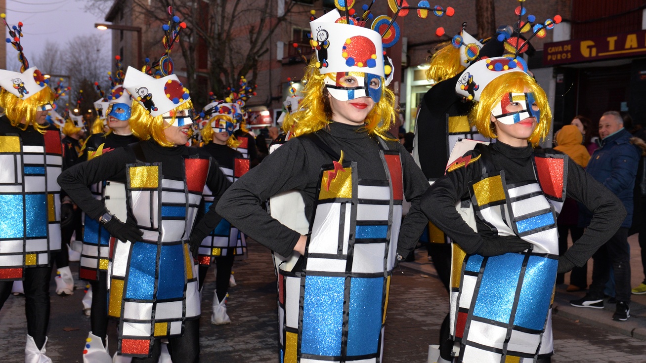 Los alumnos del Valle del Miro en el Carnaval de 2024.