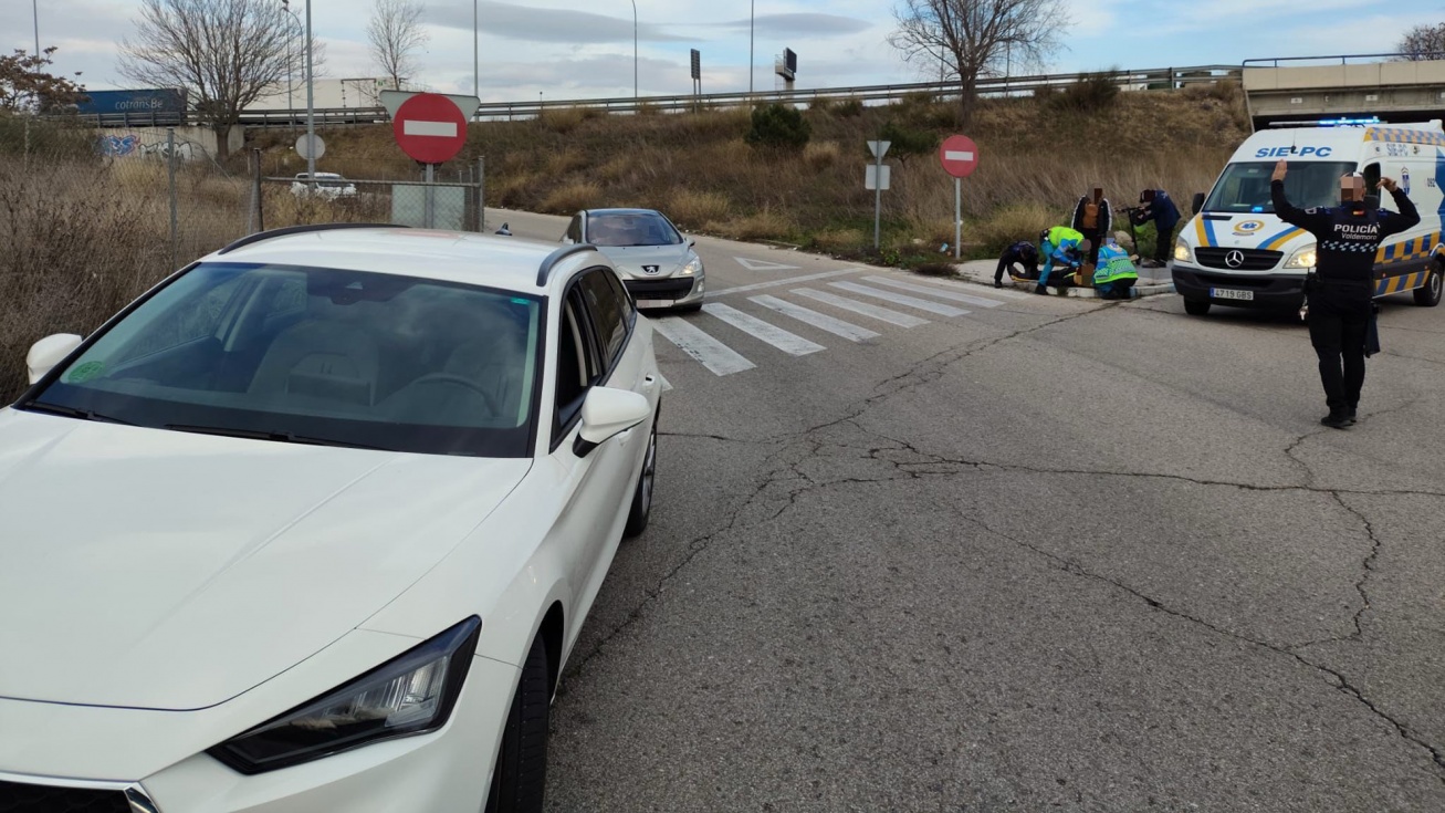 El accidente | Fotografía de la Policía Local de Valdemoro