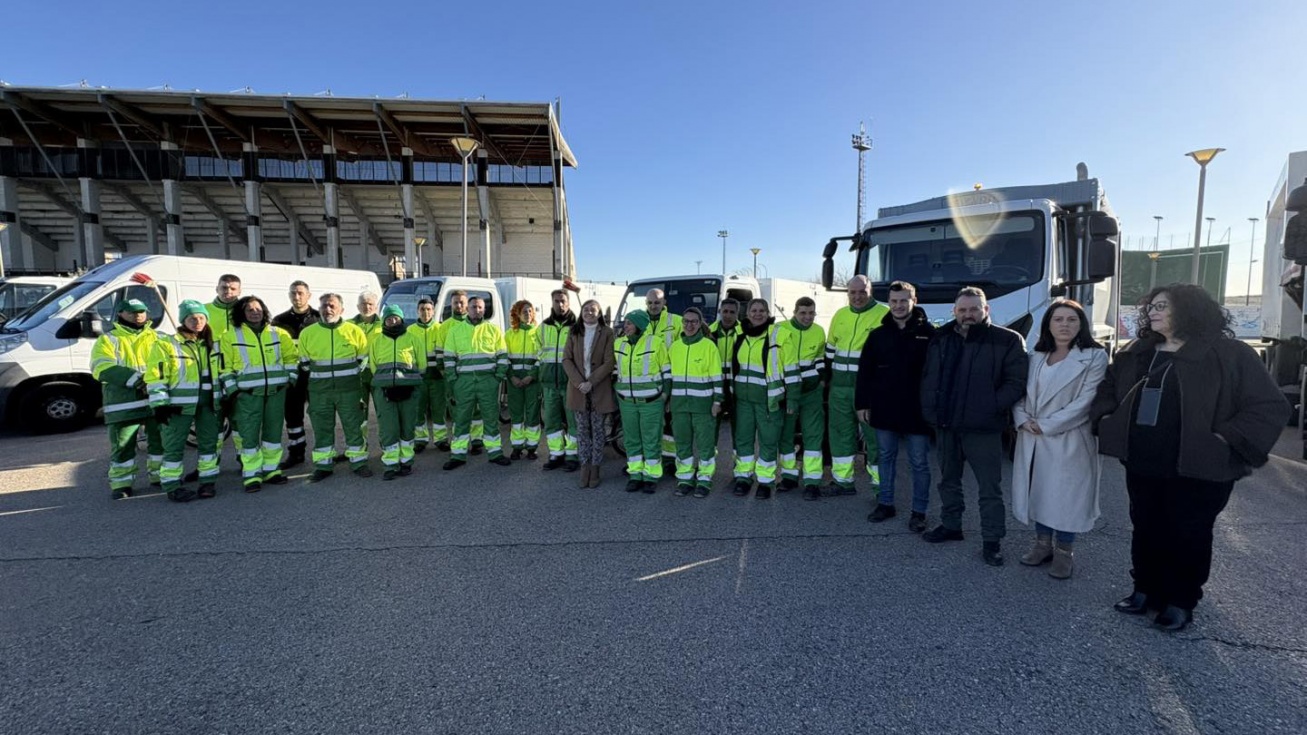 El Gobierno local de Ciempozuelos recibe a los nuevos trabajadores.