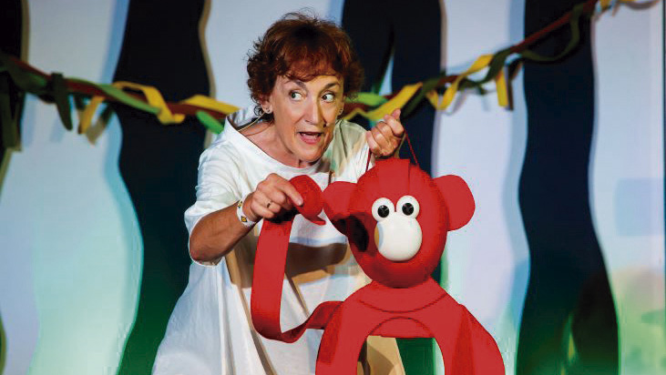 Ana Isabel en una representación de 'La selva'.