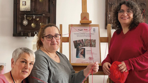 Las tres artistas.