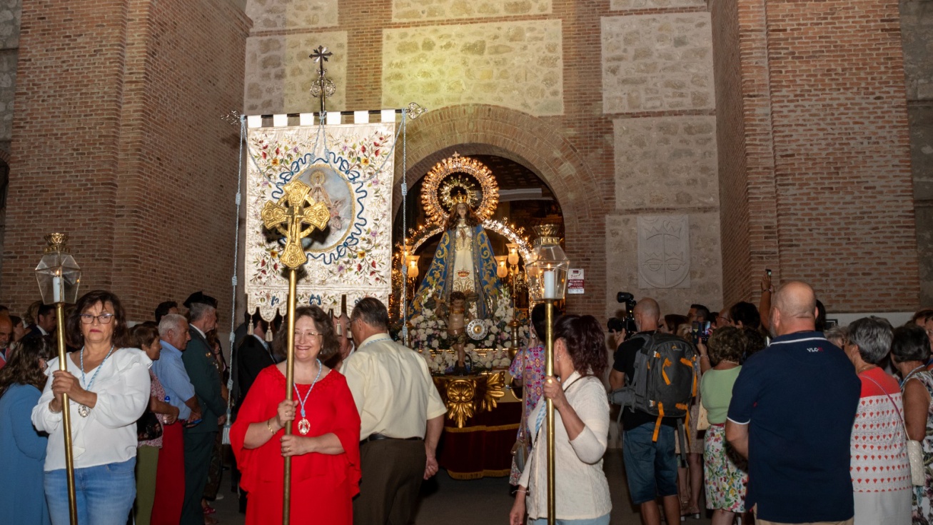 Procesión de la Virgen de la Asunción en 2024. Fotografía de Francisco Javier Lozano.