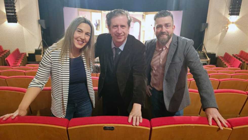 El actor Gabino Diego deja su ‘huella’ en el auditorio de San Martín de la Vega