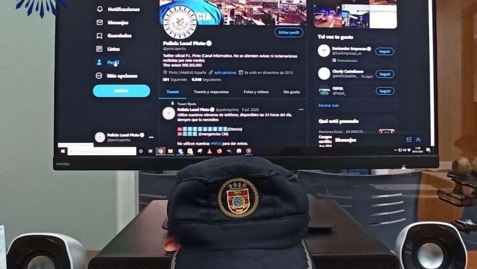 Redes sociales de la Policía Local de Pinto | Img: Policía Local de Pinto.