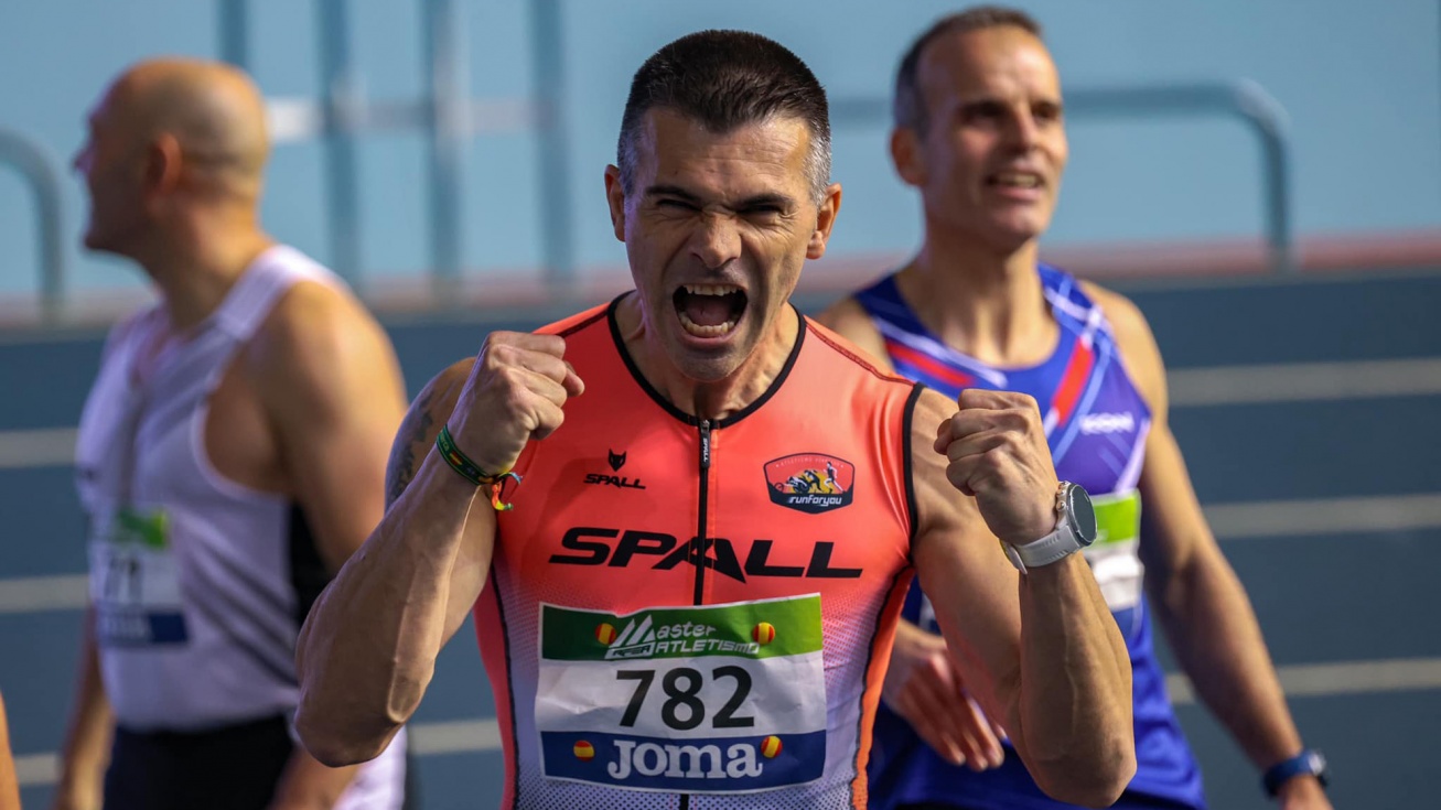 El sanmartinero Jonathan Orozco revalida su título de campeón de España de los 60 metros lisos