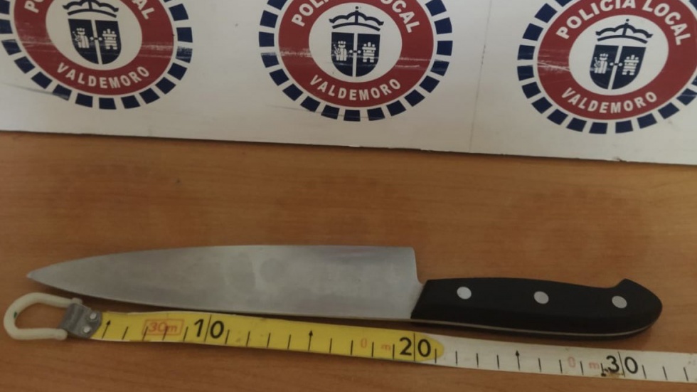 Cuchillo empleado como arma | Policía Local de Valdemoro