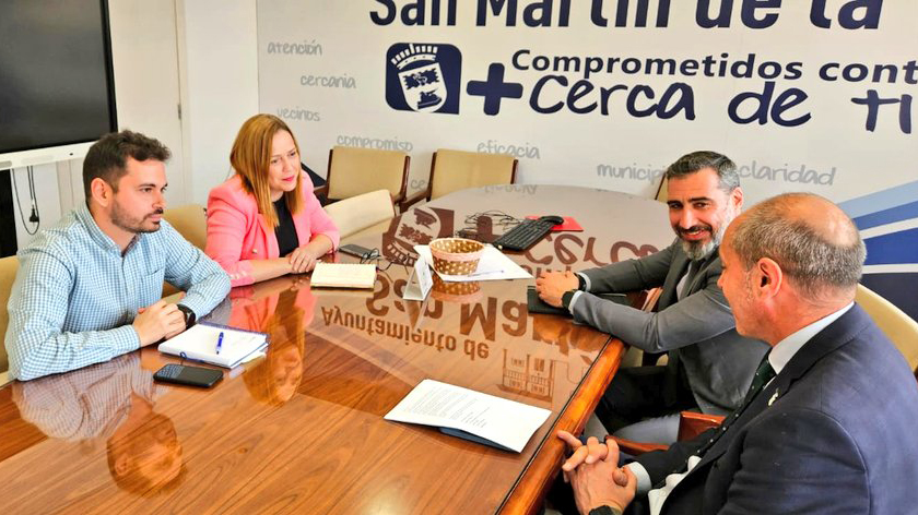 Reunión de los representantes de San Martín de la Vega y de la Mancomunidad del Sur.