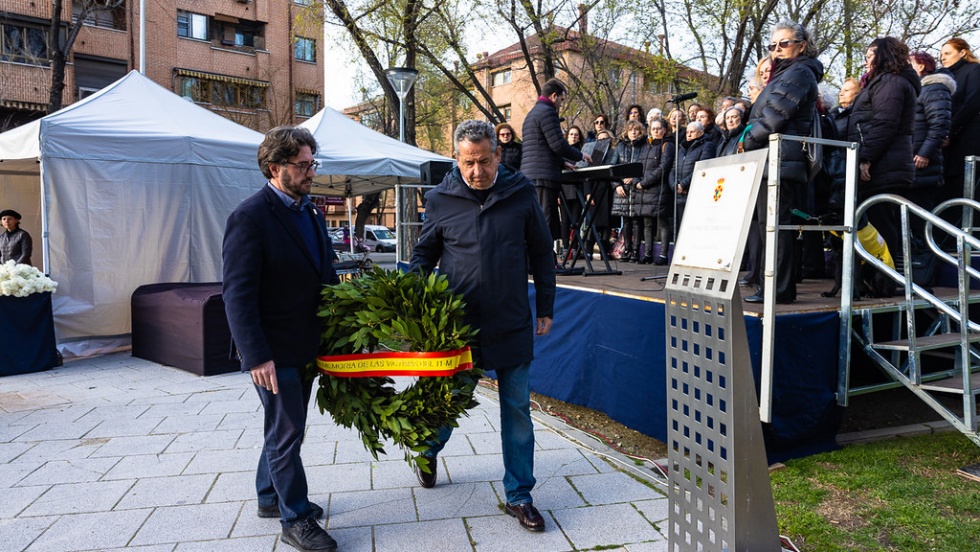 Recuerdo a las víctimas en Pinto en el veinte aniversario del 11M.