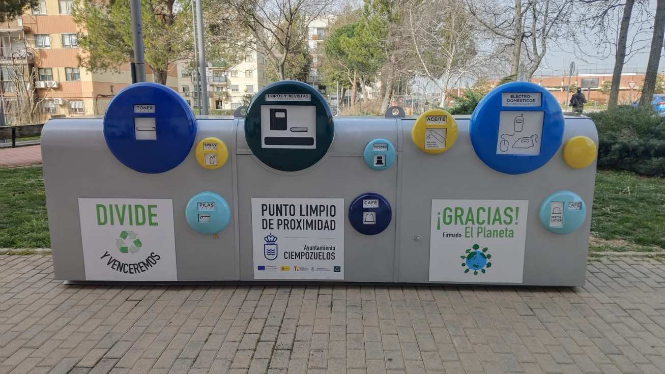 Instalados cinco nuevos puntos limpios para facilitar el reciclaje en Ciempozuelos