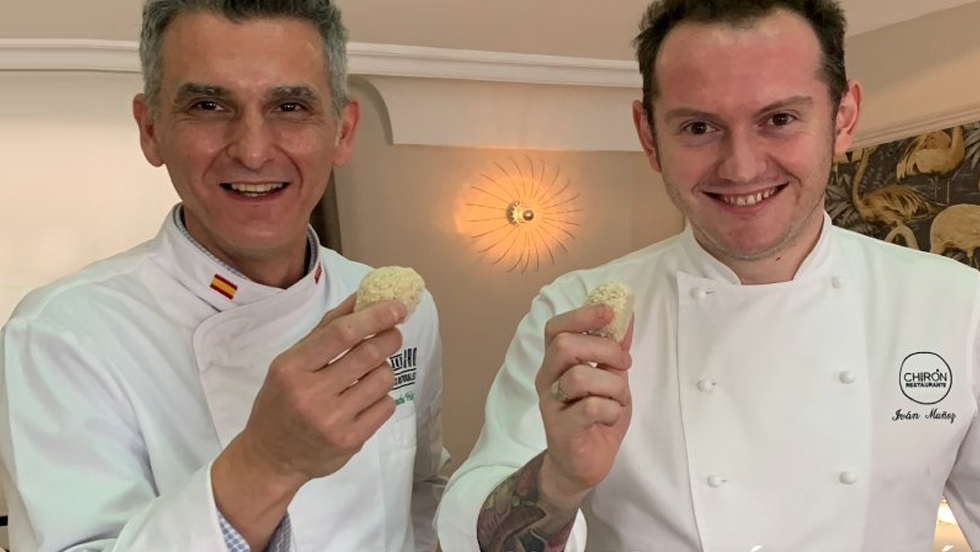 El pinteño José Camacho y el chef valdemoreño de Estrella Michelín, Iván Muñoz, crean "la coqueta más castiza".