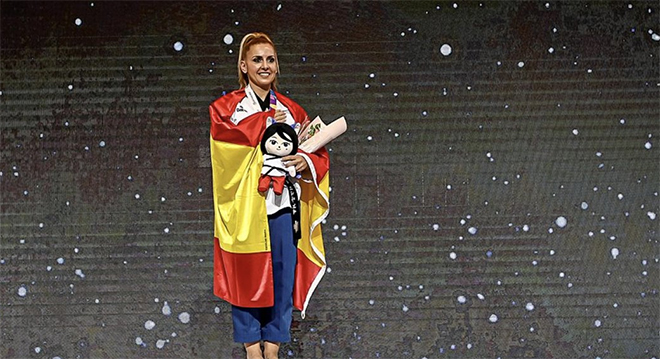Vanesa Ortega, campeona de mundo de poomsae.
