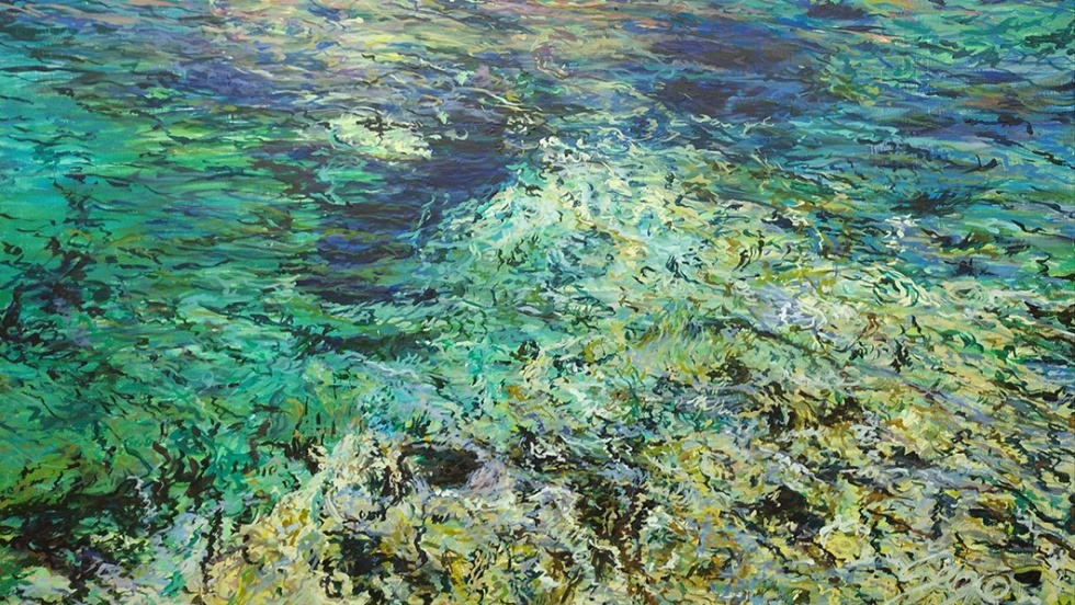 "Costa Brava", una de las obras de la exposición de Sergio Ramos.