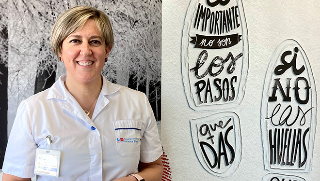 Gema Casamayor, enfermera de Donantes y Consultas Externas del Hospital de Valdemoro.