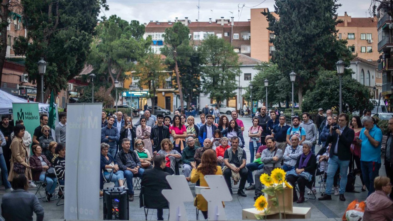 Visita a Valdemoro de M&oacute;nica Garc&iacute;a, l&iacute;der de M&aacute;s Madrid en la regi&oacute;n.