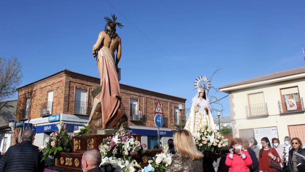 Encuentro entre Cristo y la Virgen, en una de las procesiones del pasado año en San Martín de la Vega | Img: Parroquia de la Natividad de Nuestra Señora