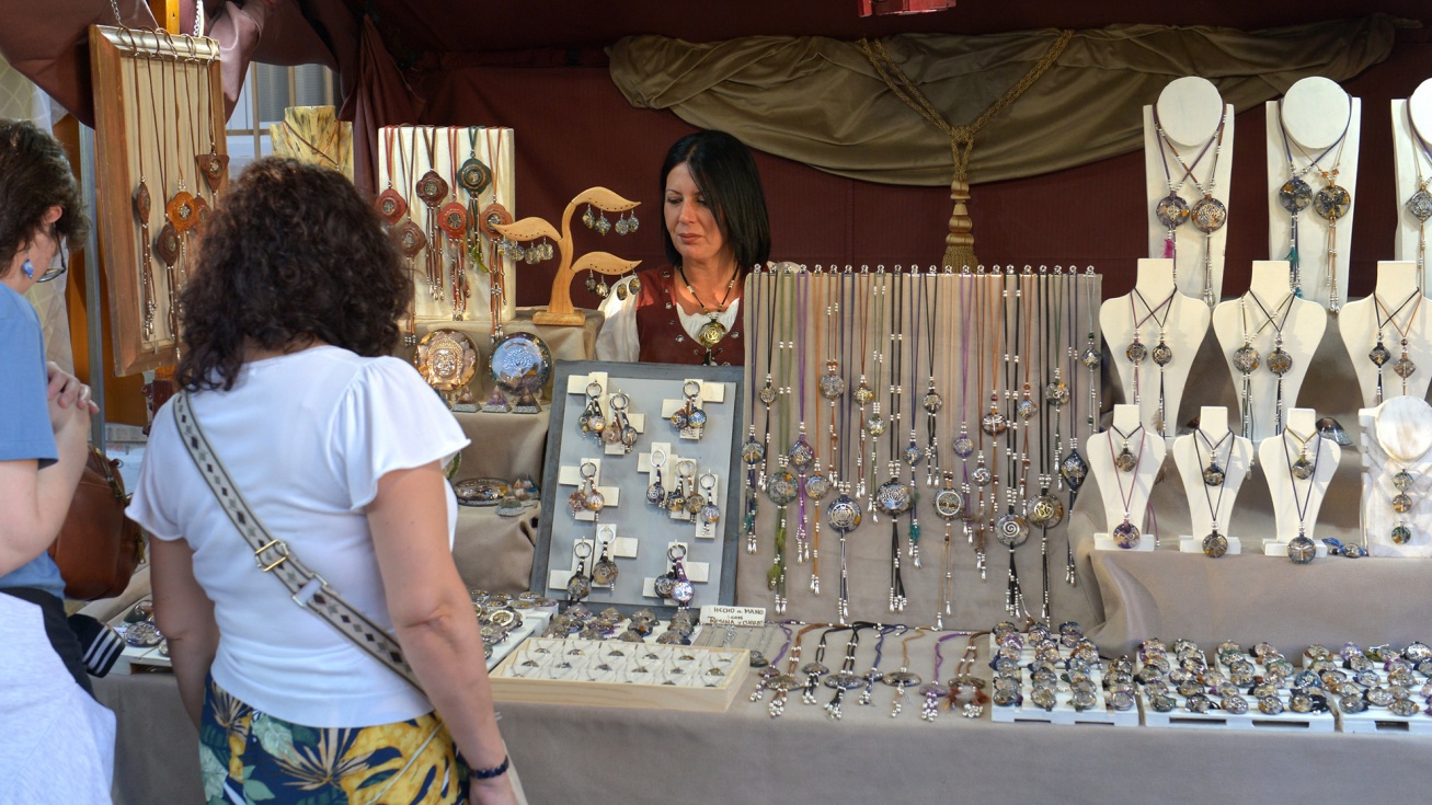 Uno de los puestos de la feria barroca del pasado mes de septiembre.