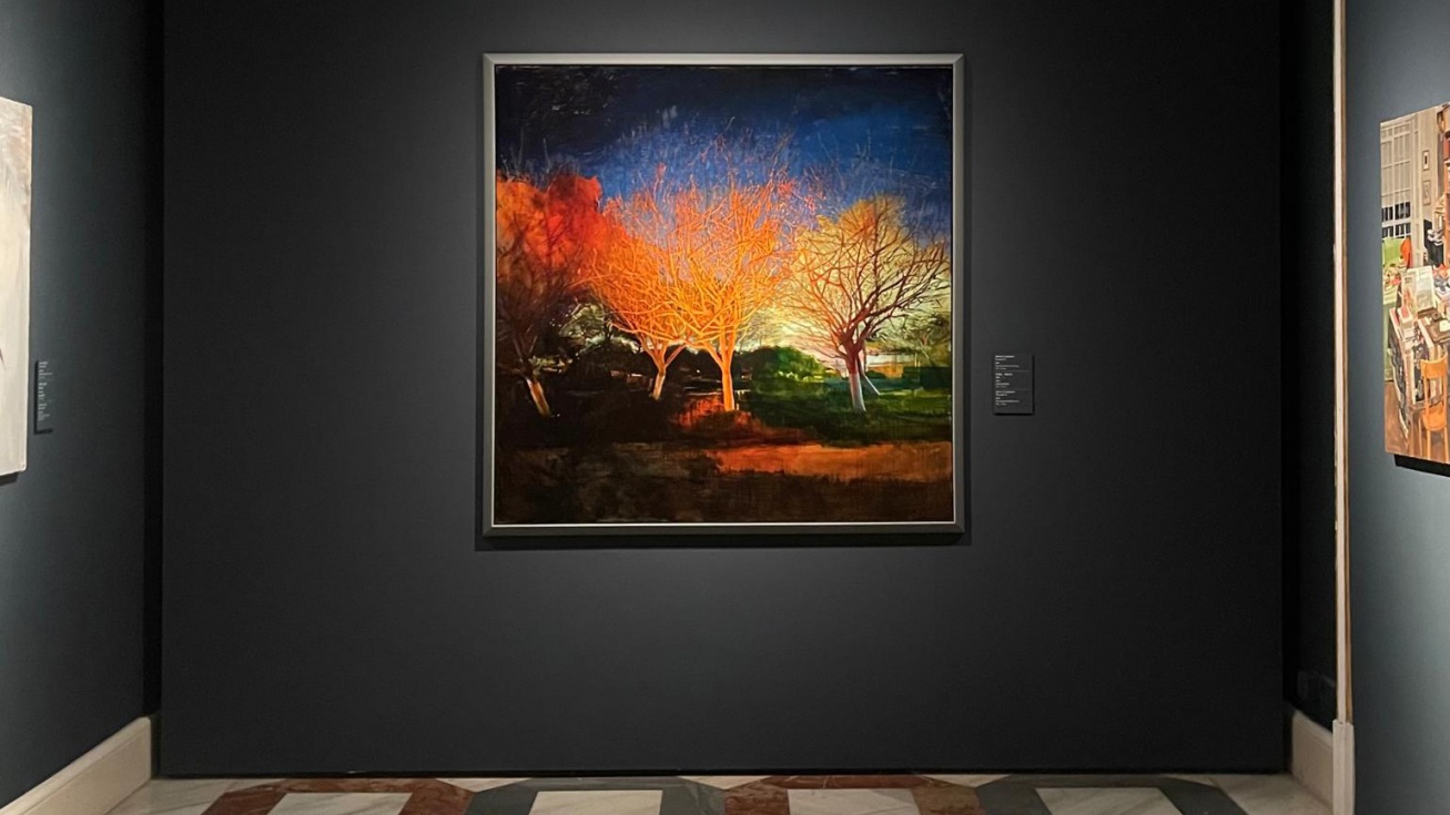 ‘La noche II’ en las paredes del Palacio Real.