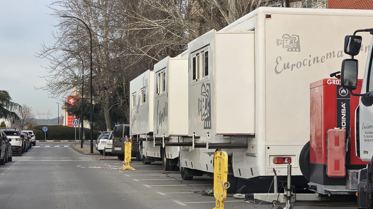 Rodaje de 'Cuando nadie nos ve' en San Martín de la Vega.
