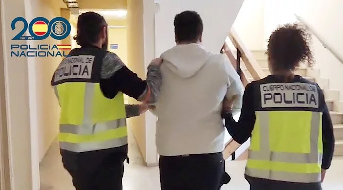 Uno de los detenidos.