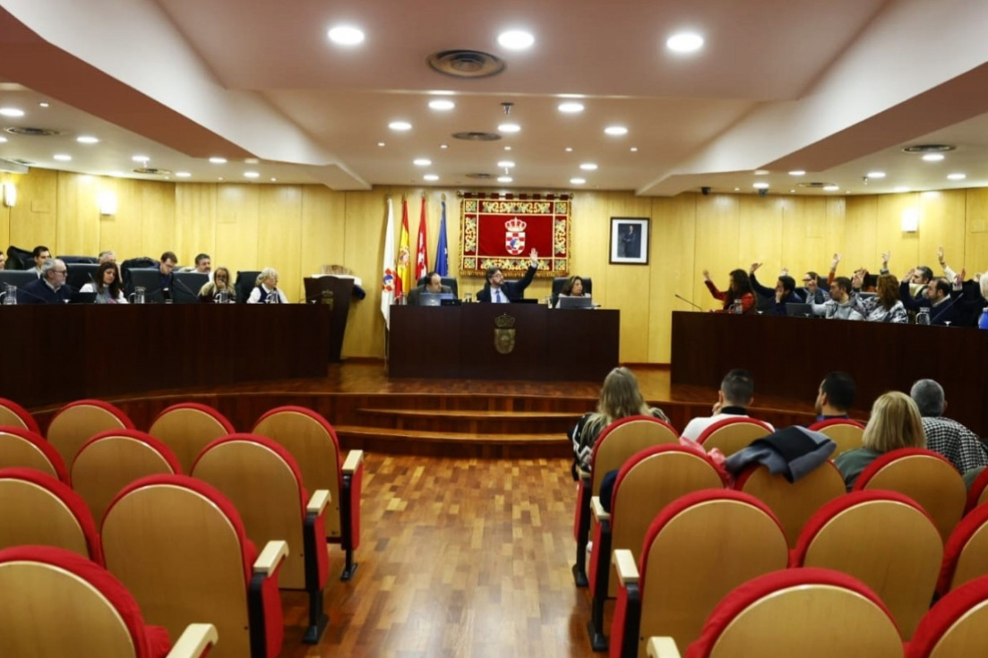 Votaci&oacute;n en el pleno de Pinto.