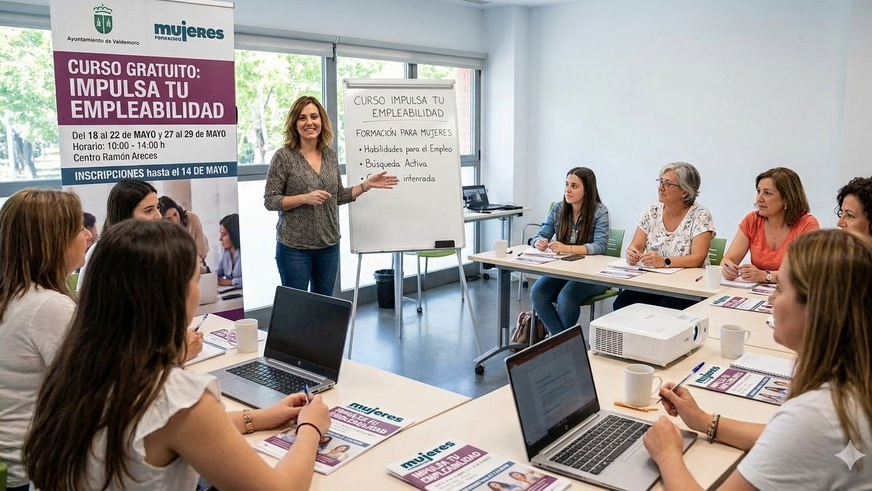 Nuevo curso gratuito para mujeres de Valdemoro con dificultades de acceso al trabajo