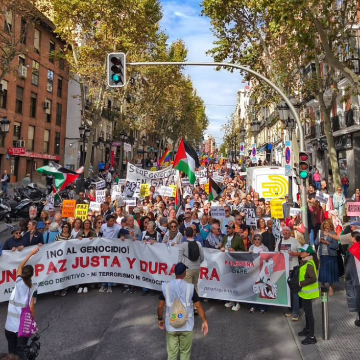 ‘Parar la guerra’ convoca varias manifestaciones en el sur de Madrid contra el conflicto en Oriente Medio