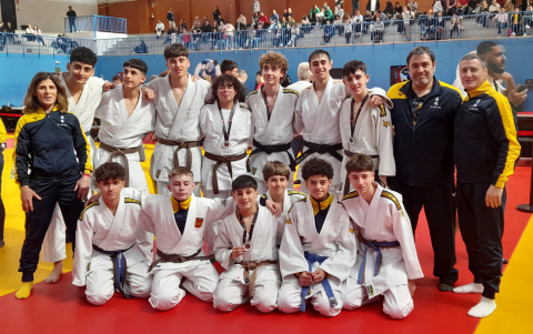 Deportistas del CD Judo San Mart&iacute;n de la Vega.