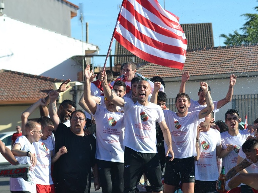 Celebración del ascenso del CDC Ciempozuelos.