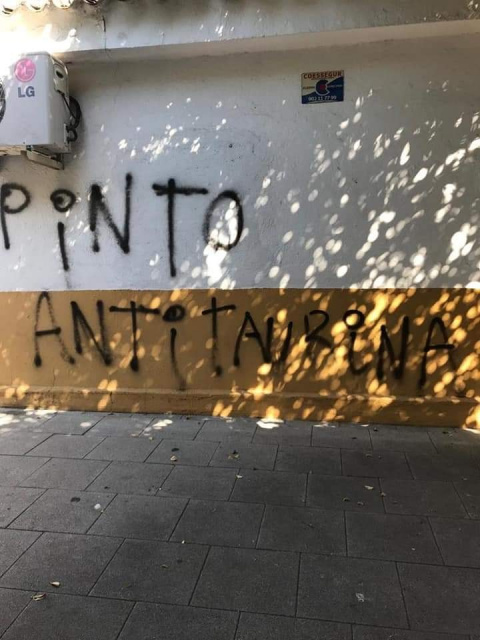 Pintadas contra el Club Taurino 'Villa de Pinto' | Foto: Pedro Hernández.