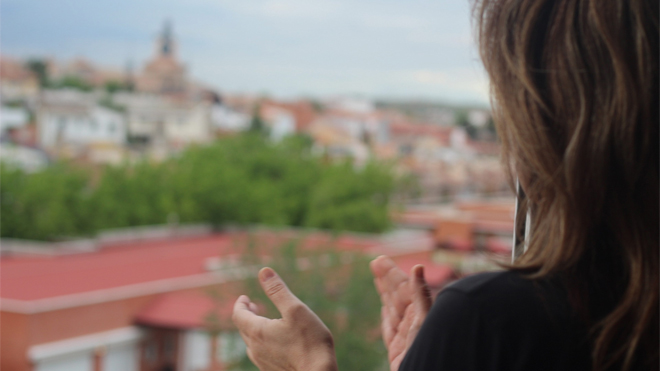 Fotografía de una vecina de Valdemoro dentro del proyecto fotográfico #Valdemorodesdeelconfinamiento